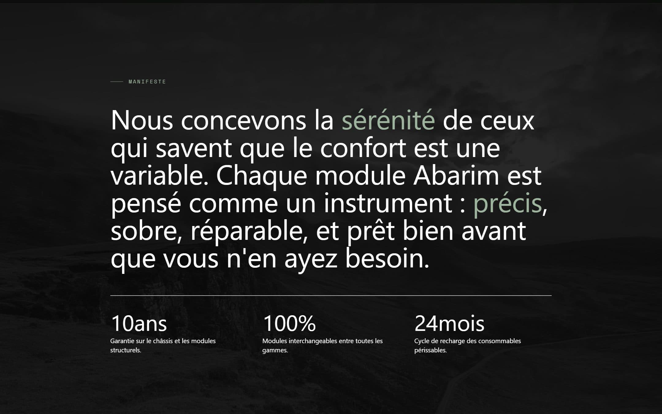 Abarim : manifeste de la marque