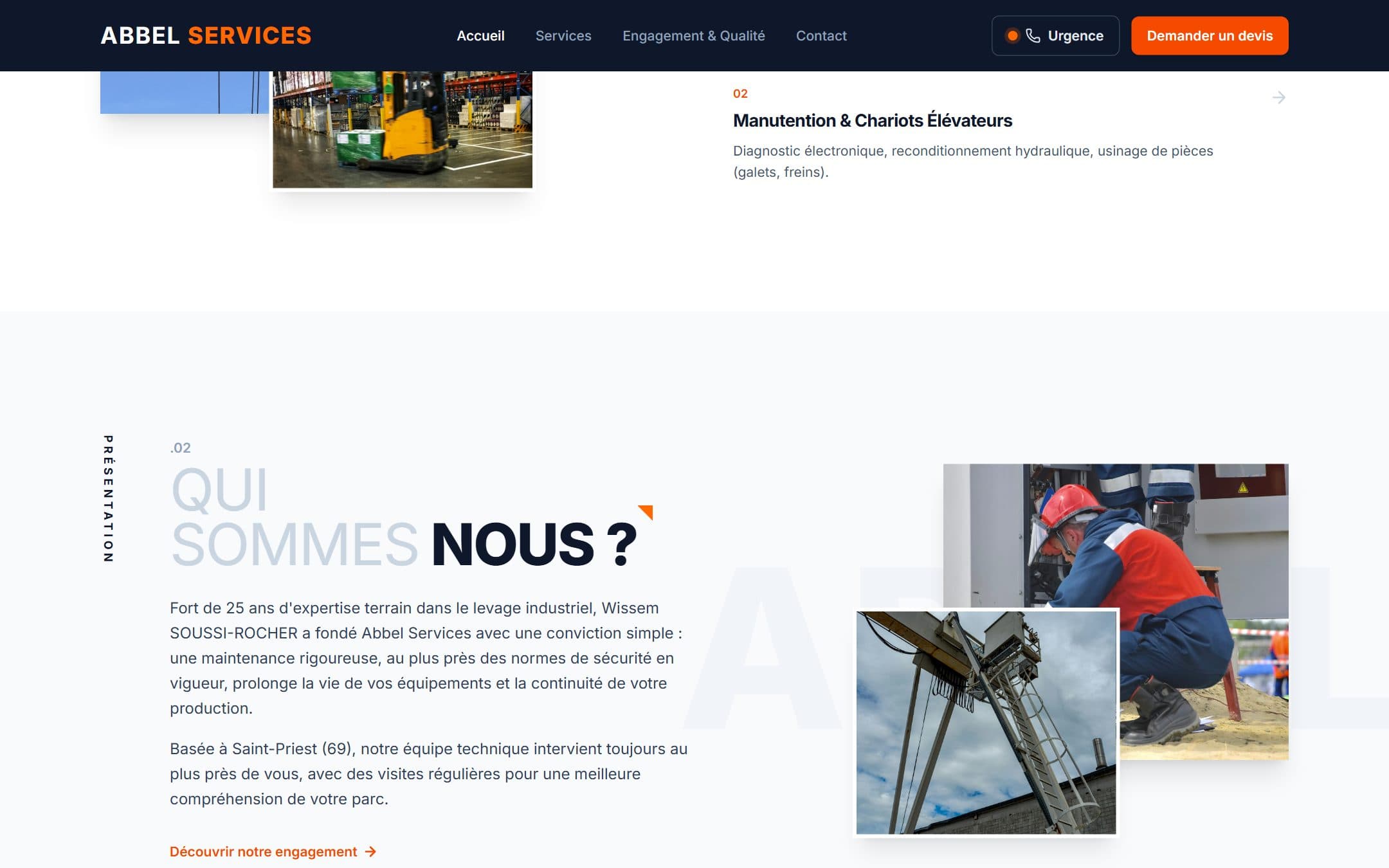 Abbel : section de présentation